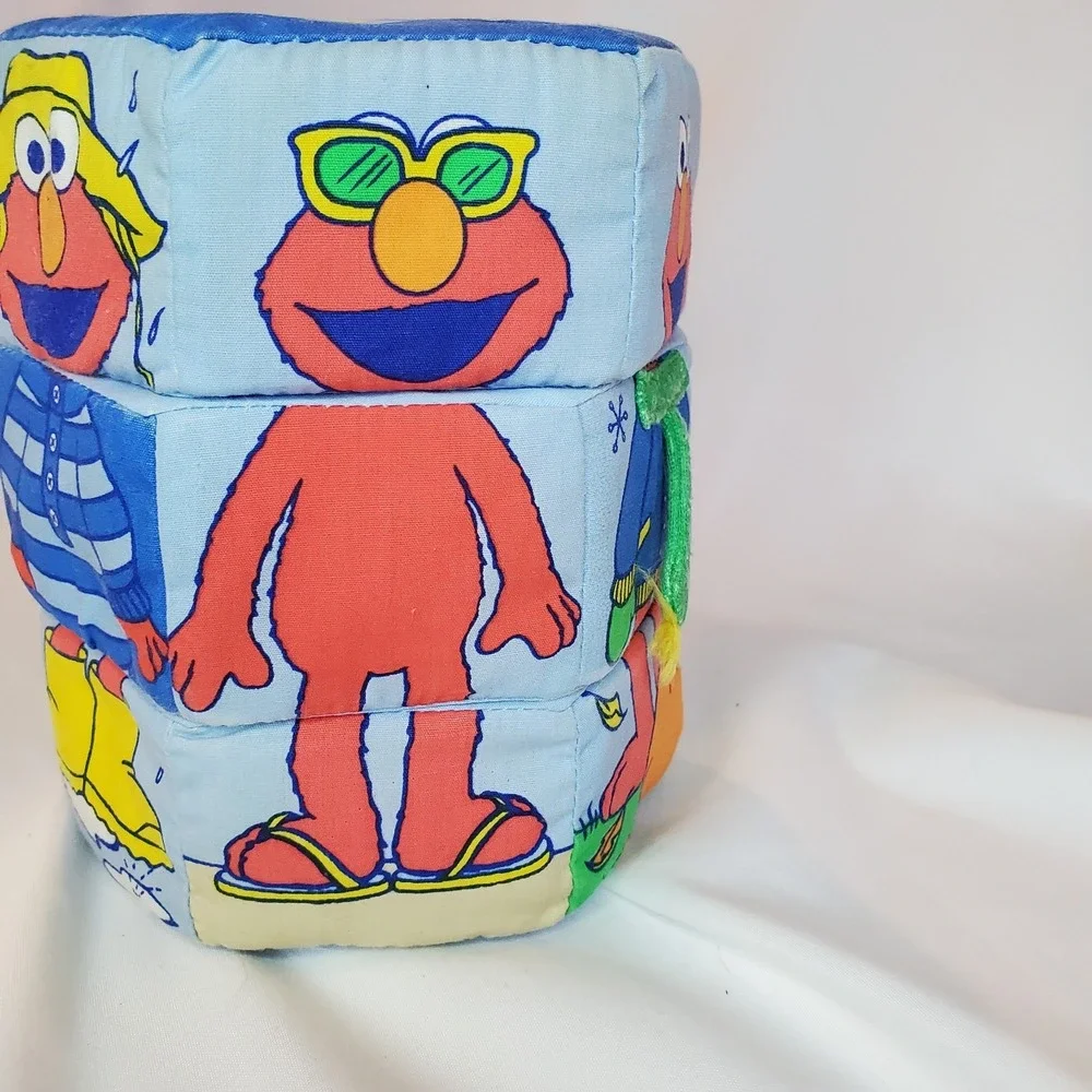VTG Elmo‎ Sesame Street Baby Steps Visual Labeling Shape Shifting Tactile Toy